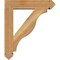 Ekena Millwork Funston Arts and Crafts Rough Sawn Bracket w/ Offset Brace, Western Red Cedar, 6"W x 24"D x 28"H BKT0604X24X28FST03RWR - alternate 2